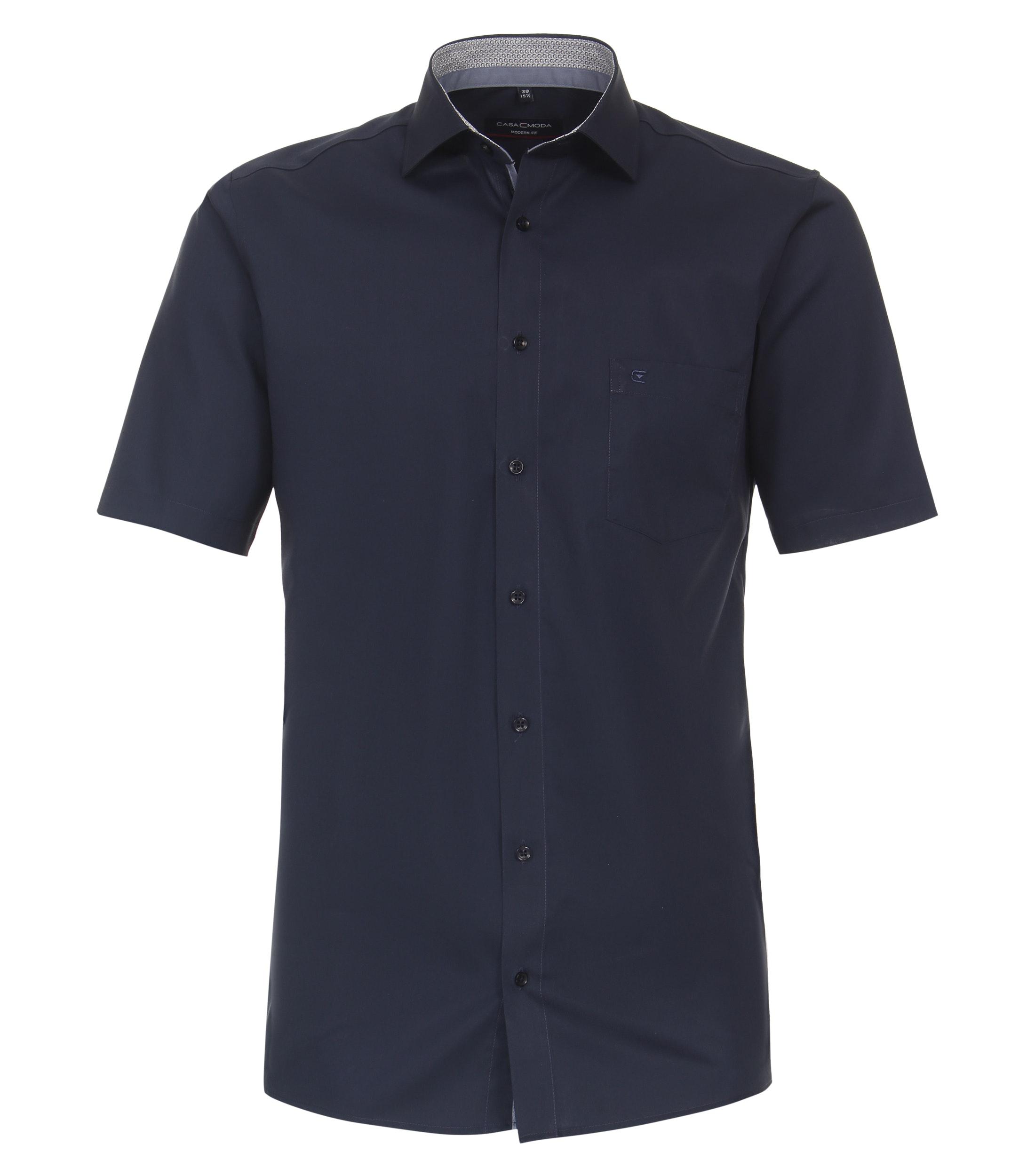 Businesshemd Kurzarm 42 Modern Fit - Blau