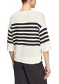 Strickpullover M - Creme|schwarz