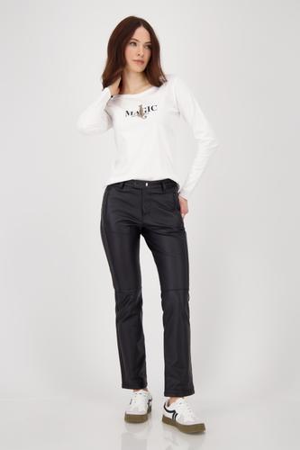 Langarmshirt mit Leopardenmuster 38 - Off-white