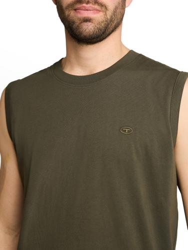 Tanktop mit Logo-Stickerei XXL Regular Fit - Deep Leaf Green