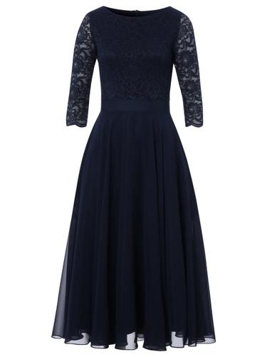 Cocktailkleid mit Spitzenoberteil