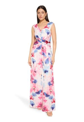 Jumpsuit 36 Tailliert - Cream/pink