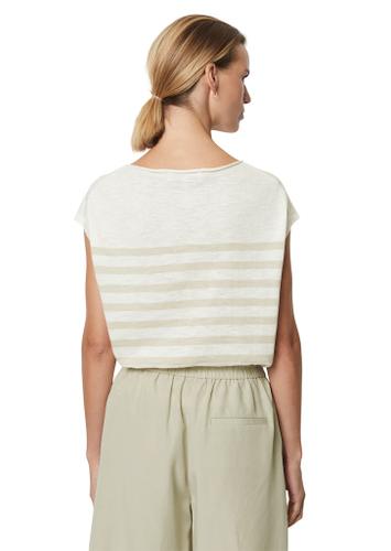 Ärmelloser Feinstrick-Pullover loose XL - Multi/ Linen Beige