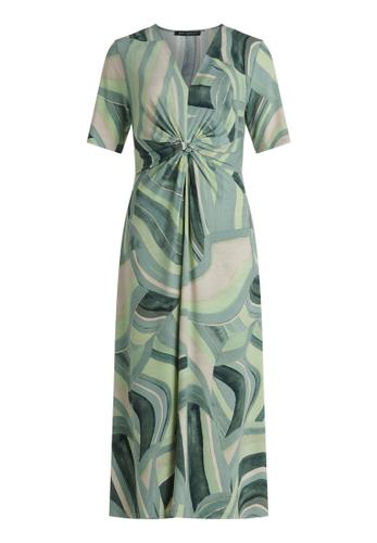 Midikleid 38 Figurnah - Mint/Green