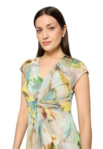 Mesh-Kleid 46 Figurnah - Mint/Nature