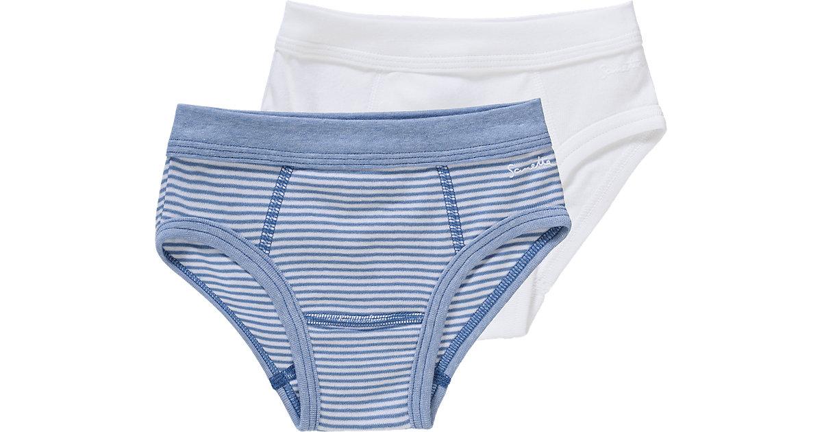 Slips Doppelpack , Organic Cotton blau/weiß Gr. 92 Jungen Kleinkinder