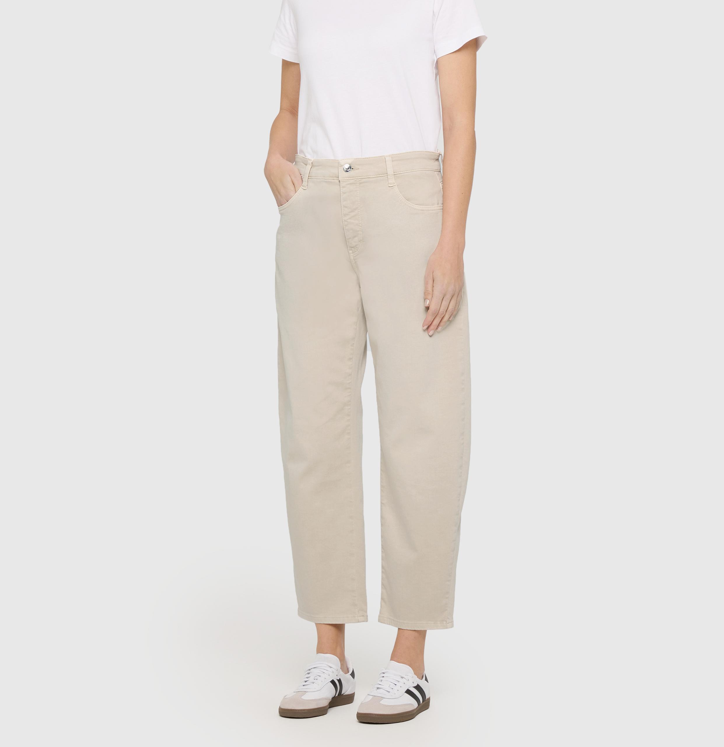 MAC JEANS - DANNI 2.3, Authentic High Stretch Gabardine 40/OL Barrel Fit - Beige