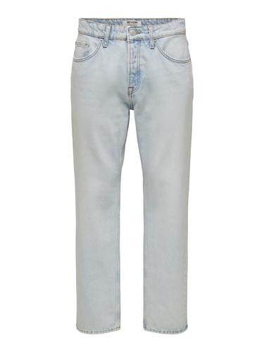 ONSEDGE STRAIGHT LB 9393 DOT DNM NOOS 33/32 Gerade geschnitten - Light Blue Bleached Denim