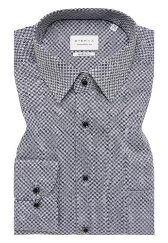 Hemd Twill Langarm Grau 44/Langarm - 65cm
