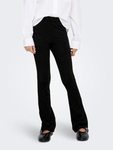 KOGROMA GLITTER FLAIRED PANT JRS 140 Normal geschnitten - Black