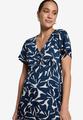 Minikleid  mit Blumenmuster 34 - Blue/cream