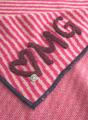 Dreieckstuch "OMG" - Pink / 85/85X135CM