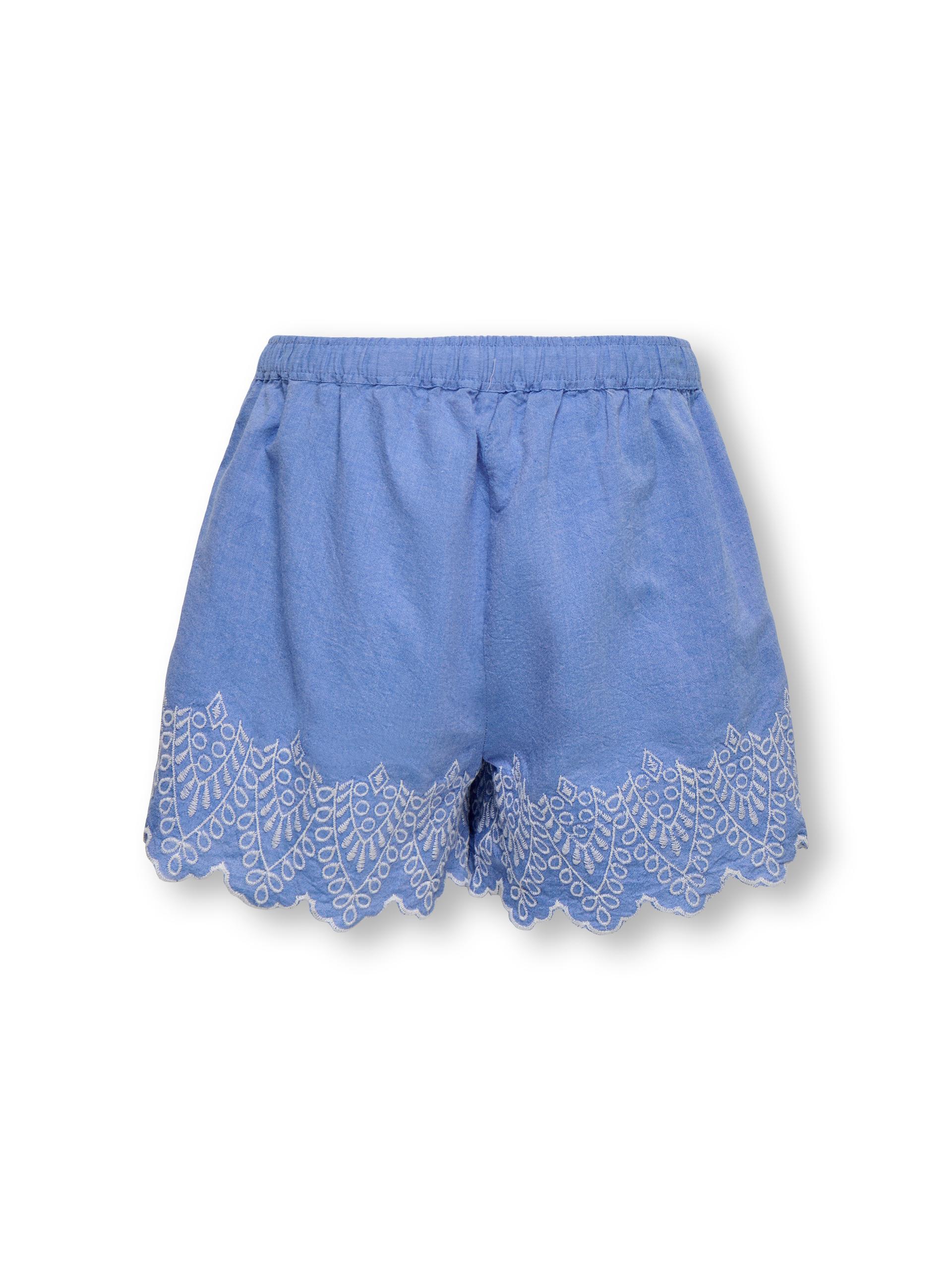 KOGTULUM EMB SHORTS WVN 164 Normal geschnitten - Blue Bonnet