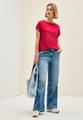 Shirt mit Glitzer-Print S - Glazed Apple Red