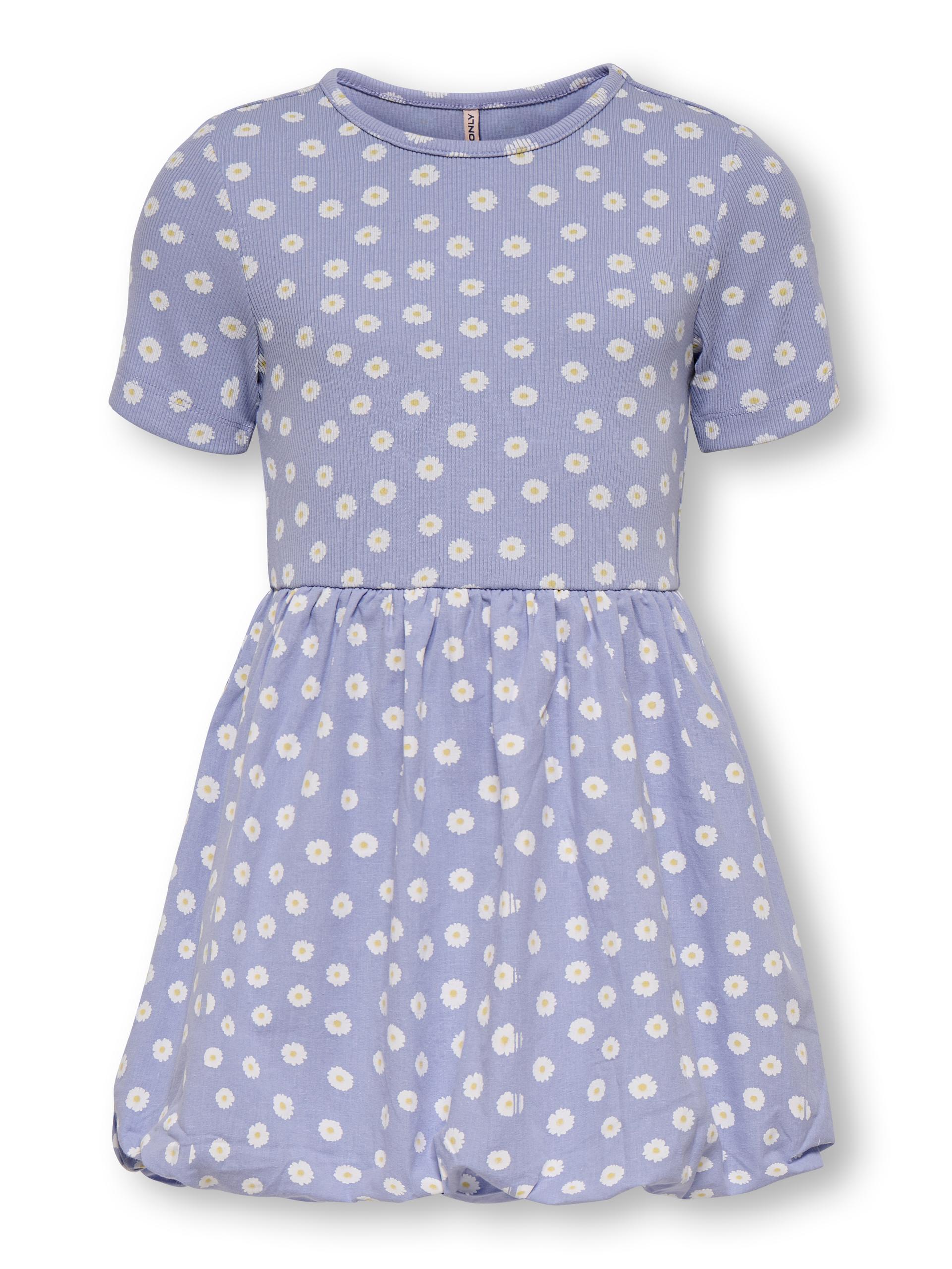 KMGTRINNY SS AOP BALLOON DRESS JRS 116 Normal geschnitten - Sweet Lavender
