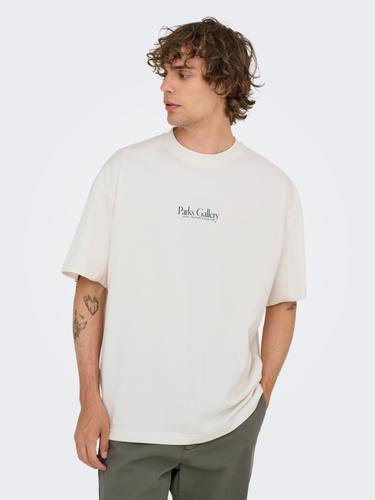 ONSPARKER SS LOOSE TEE M Locker geschnitten - Gardenia