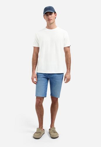 T-Shirt Crewneck Solid Jacquard