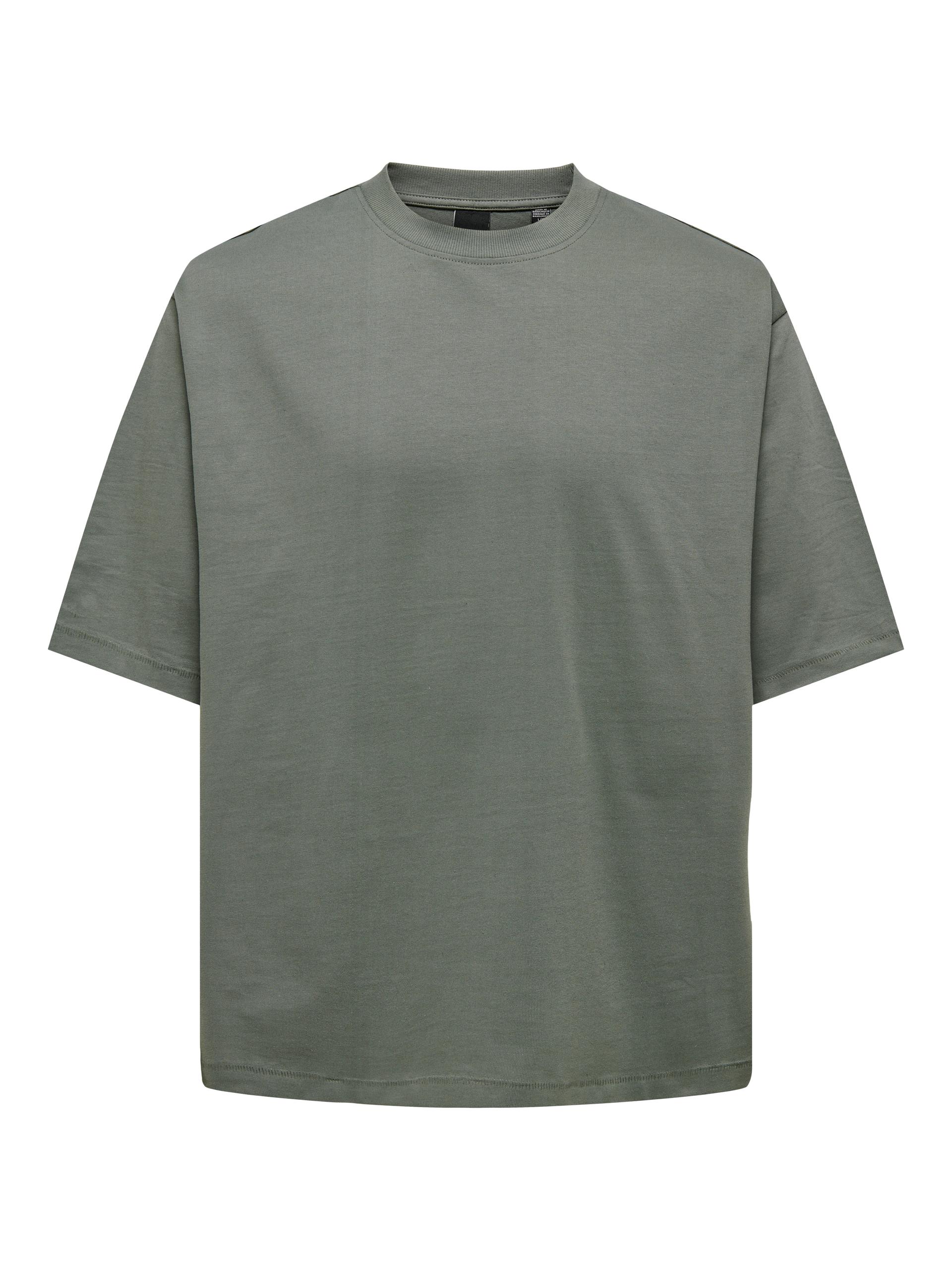 ONSMILLENIUM OVZ SS TEE NOOS L Locker geschnitten - Castor Gray