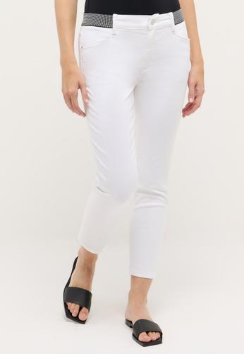 784688907-701 ORNELLA SPORTY 44 7/8 SLIM FIT - Pearl White