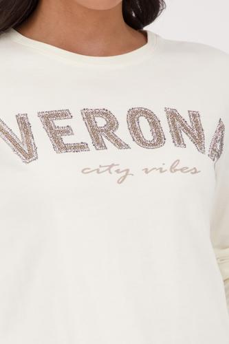 Sweatshirt mit Strasssteinen