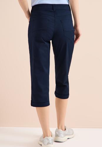 Mid Waist Casual Fit Hose mit Turn Up 28/3/4 Hosen - Universal Blue