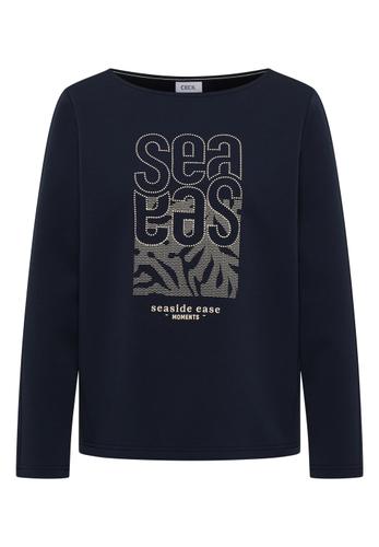 Shirt mit Stickerei S - Universal Blue