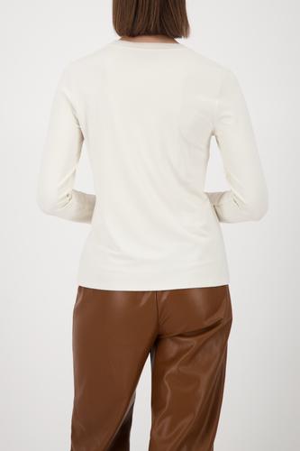 Langarmshirt mit Strickkragen