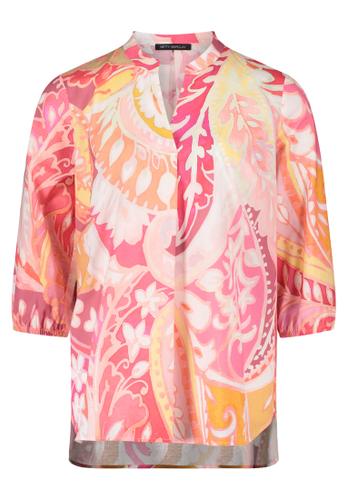 Schlupfbluse 46 Lässig - Rosé/yellow