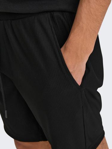 ONSTEL LIFE PLIZZE SHORTS NOOS S Normal geschnitten - Black