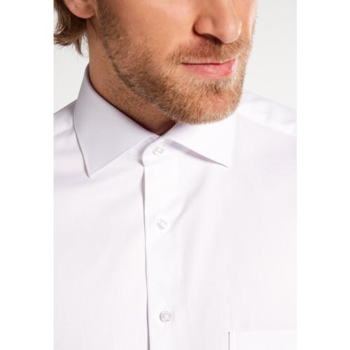 Cover Shirt Twill Langarm 44/Langarm - 65cm COMFORT FIT - Weiß