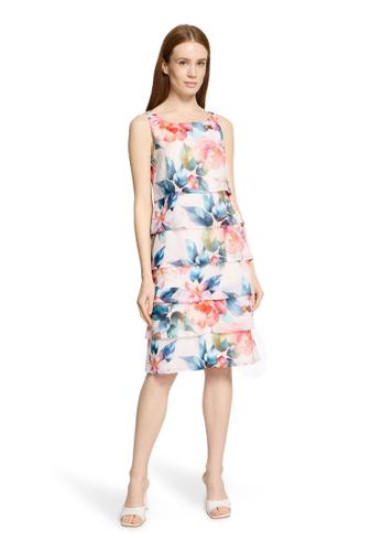 Cocktailkleid 42 Figurumspielend - Rosé/Red