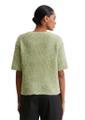 Fuzzy-Knit-Kurzarm-Pullover loose S Relaxed Fit - Smooth Sage