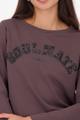 Langarmshirt mit Strassakzenten 36 - Brownie