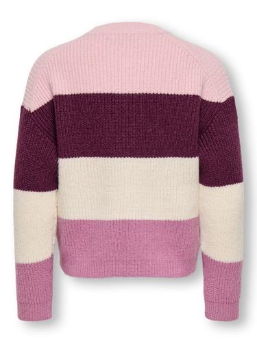 KMGSANDY L/S STRIPE PULLOVER KNT NOOS