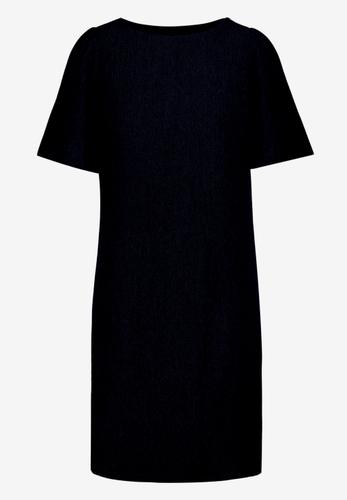 T-Shirt- Kleid mit Rundhalsausschnitt