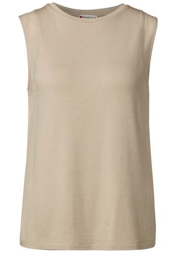 Top mit Chiffondetails 46 - Coastal Beige