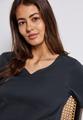 T-Shirt mit Herzausschnitt 38 - Deepwater Blue