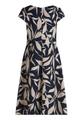 Cocktailkleid 36 Tailliert - Dark Blue/Nature
