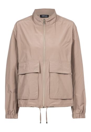 Leichtjacke SALTED TANGERINE mit Kordelzug am Saum 40 - Affogato