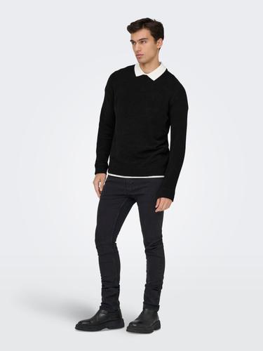 ONSETHAN LIFE REG 7 CREW KNIT NOOS