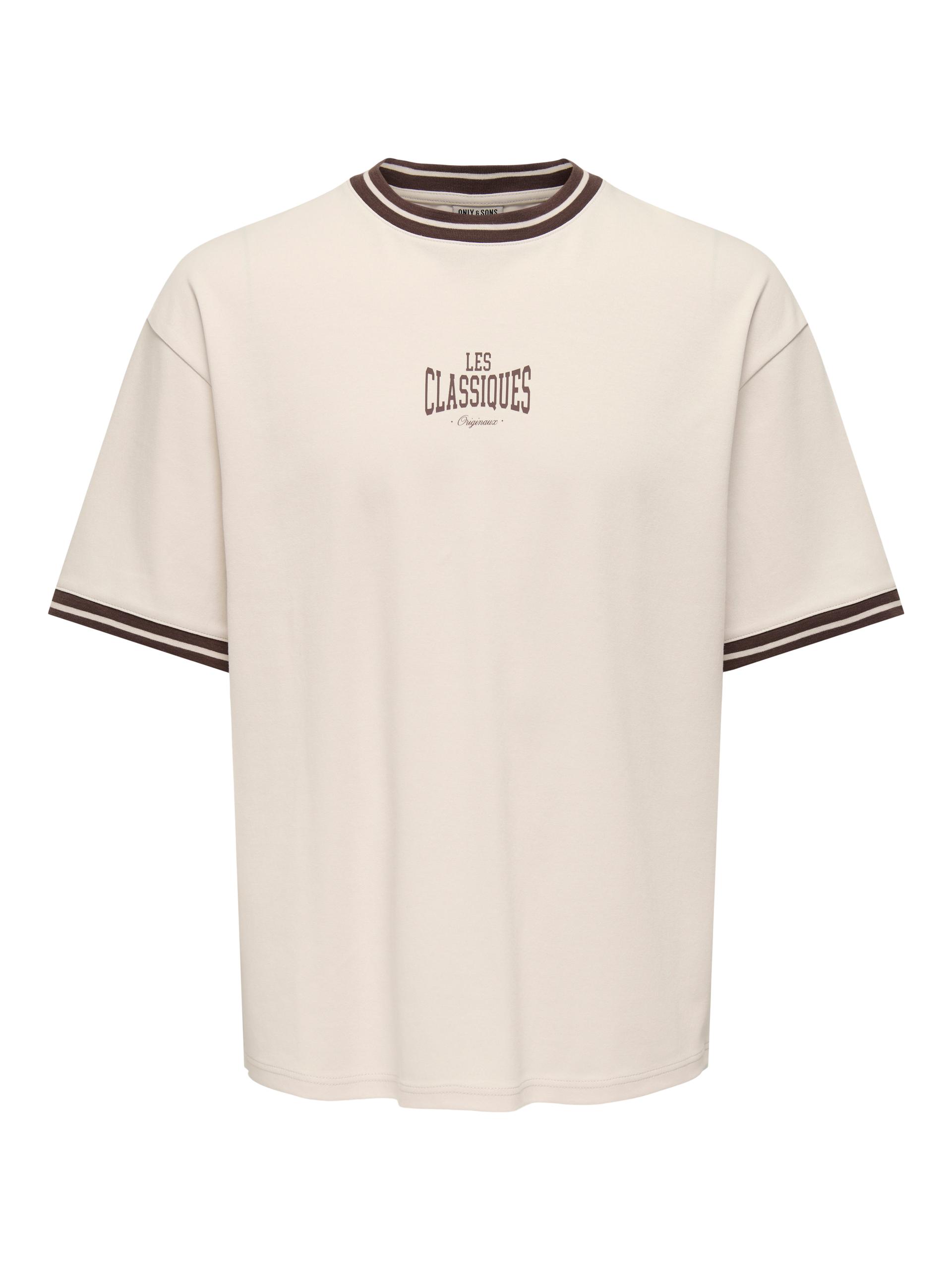 ONSLES CLASSIQUES CASPIAN BOXY SS TEE L Box Fit - Whitecap Gray