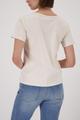 T-Shirt mit Strasssteinen 46 - Champagne Beige