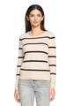 Basic-Pullover 36 Gerade - Patch Beige/black