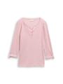 Langarmshirt mit Turn-Up-Funktion XXL Regular Fit - Offwhite Pink Small Stripe