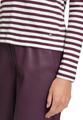 Ringelshirt L Figurnah - Cream/dark Red