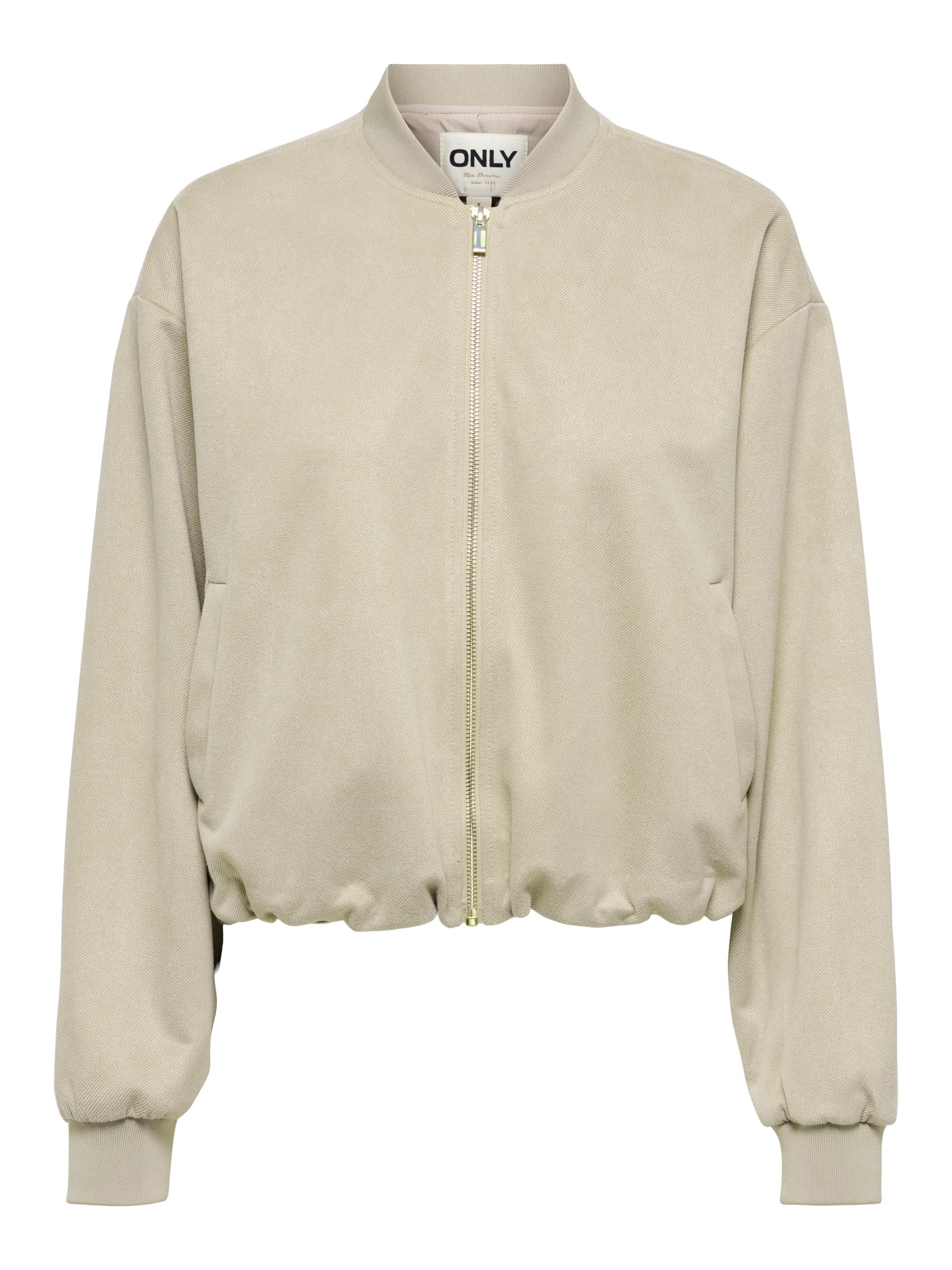 ONLMAVI LIFE LS FAUX SUEDE BOMBER CC PNT L - Pure Cashmere