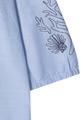 3/4-Arm Bluse mit Stickerei M - Blouse Blue
