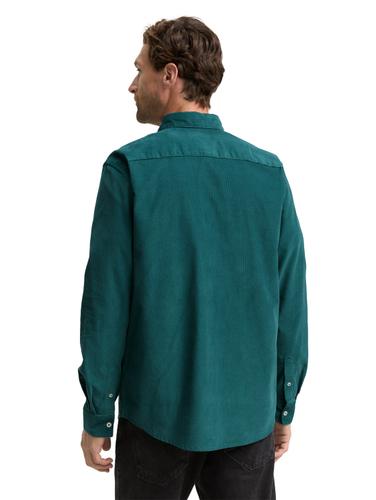 Regular Fit Cordhemd mit Brusttasche XXL Regular Fit - Jasper Green