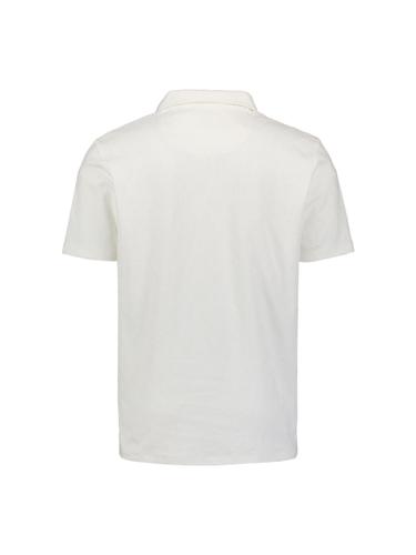 Polo Short Sleeve Jacquard M Regular Fit - White