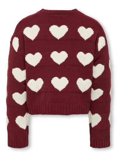 KOGSUS L/S O-NECK CHINELLE PULLOVER KNT 158/164 Normal geschnitten - Cabernet
